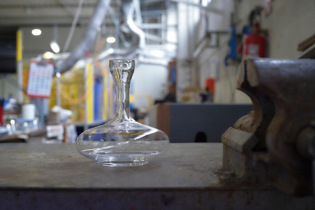 Decanter in vetro per vino