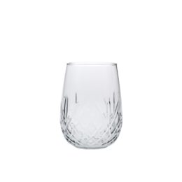 Bicchiere Rococò con Eleganti Intagli in vetro