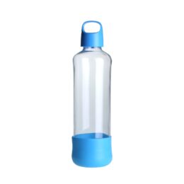 Borraccia Water to Go in Vetro con Tappo Azzurro da 75 cl