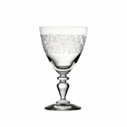 calice acqua Eloise Decoro garden con linee geometriche e disegni floreali realizzato a laser per creare un effetto pantografo