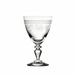 Calice Eloise Acqua Decoro Maison con linee geometriche e disegni floreali realizzato a laser per creare un effetto pantografo