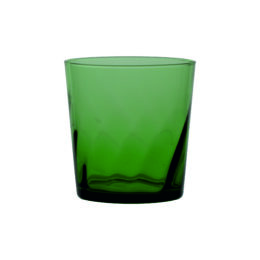 Bicchiere Fiesole Verde Torsé in vetro soffiato a bocca