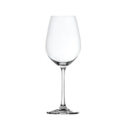 Calice Salute Vino Rosso con linee sinuose e il lungo gambo in vetro