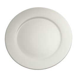 round flat plate CM 27 in porcelain
